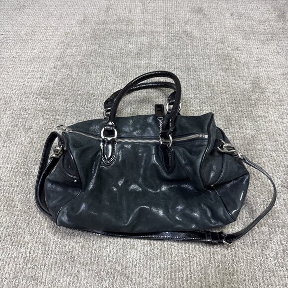 Cole Haan Shoulder Bag Black Leather Women's Size Large - Picture 1 of 10